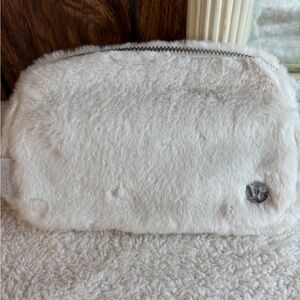 lululemon athletica Cream Everywhere Faux Fur Belt/Crossbody Bag NWT